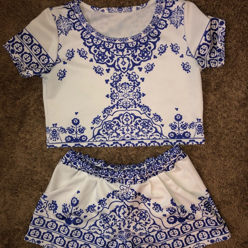 2 piece short set